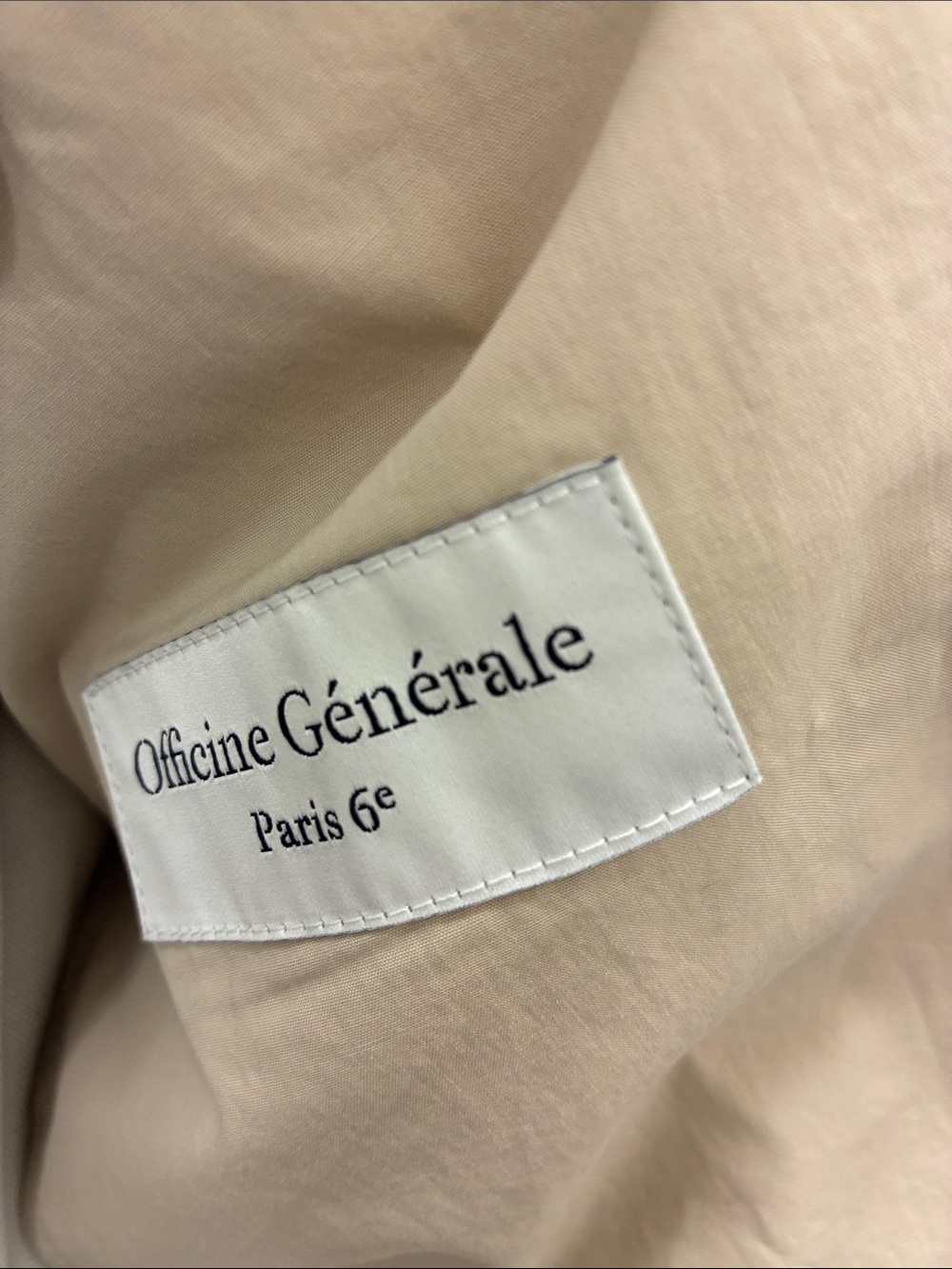 Officine Generale Beige Lightweight Cotton Blazer - Picture 3 of 6
